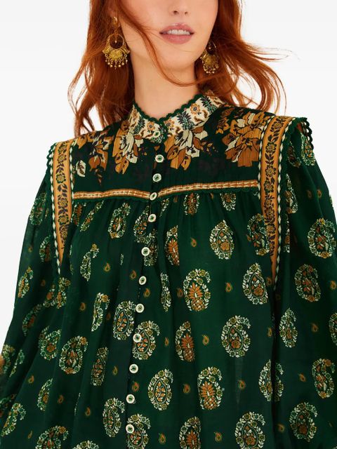 FARM Rio Tayla buttoned blouse - Green