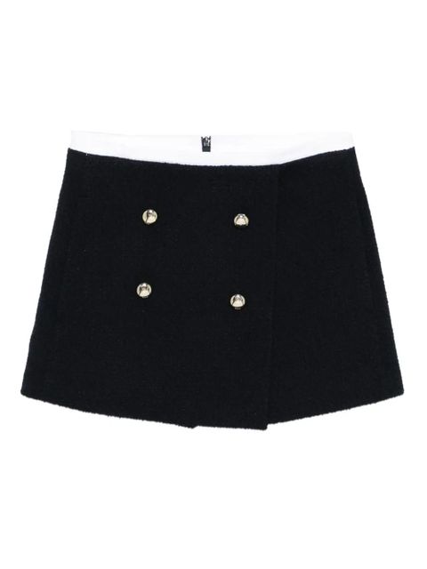 Maje double-breasted button-detail shorts - Blue - zdjęcie produktu nr 1