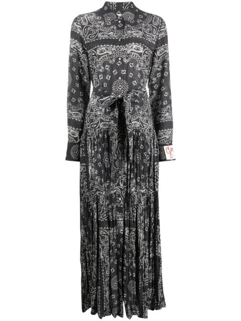 Golden Goose paisley-print maxi shirtdress - Grey - zdjęcie produktu nr 1
