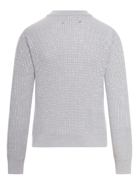 Golden Goose crystal-embellished ribbed sweater - Grey - zdjęcie produktu nr 2