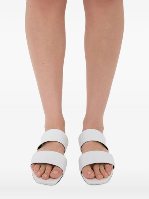 LouLou de Saison Jako textured-effect sandals - White