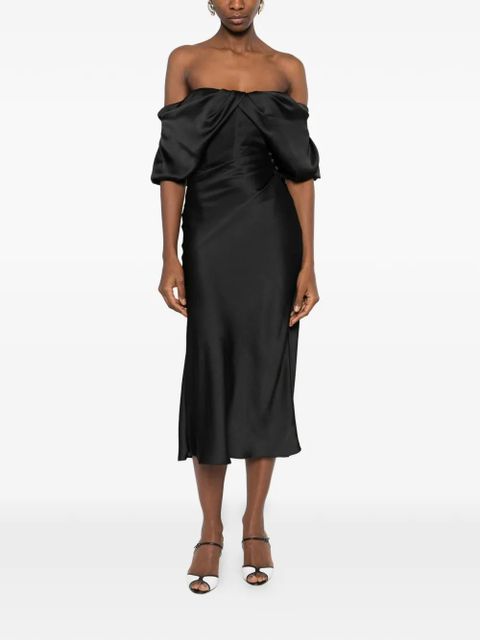 Alexander McQueen strapless midi dress - Black - zdjęcie produktu nr 2