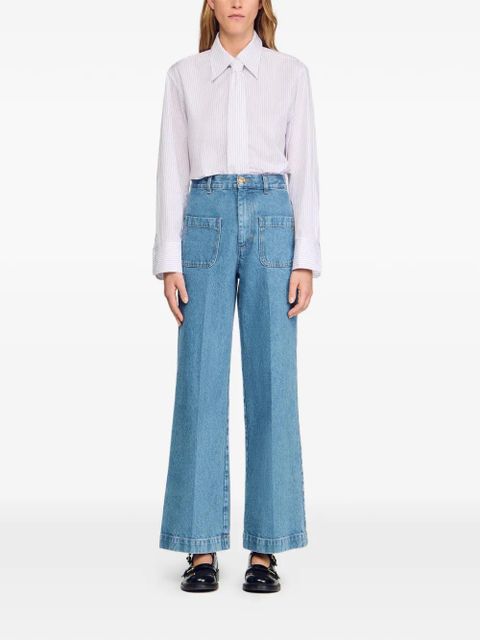 SANDRO wide-leg jeans - Blue