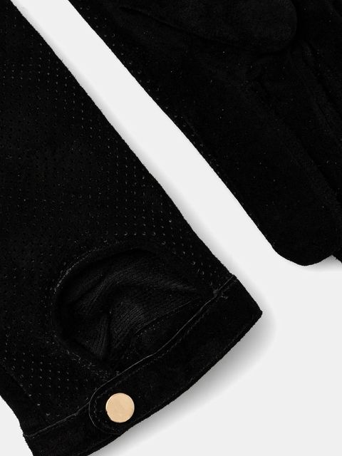 Medicine rękawiczki zamszowe kolor beżowy - zdjęcie produktu nr 2