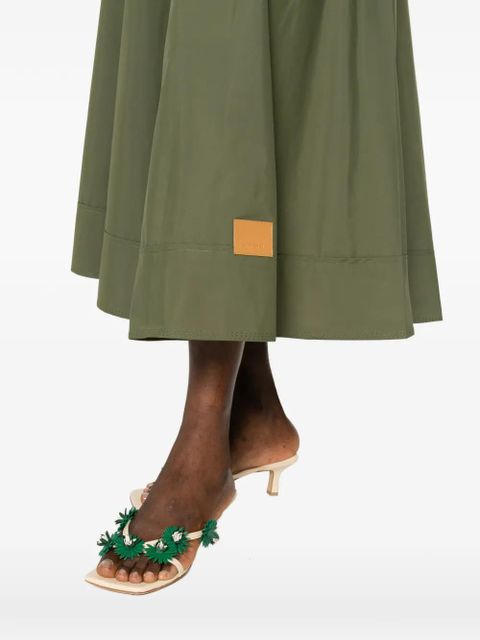 Simkhai drawstring midi skirt - Green