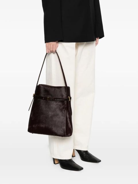 TOTEME belted-detail bucket bag - Red - zdjęcie produktu nr 2