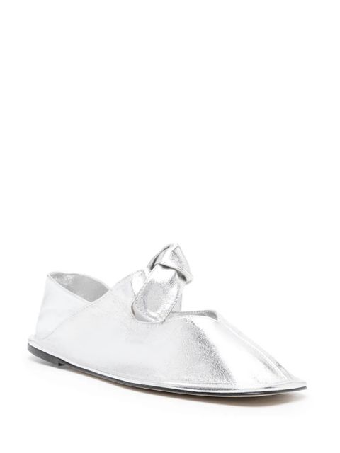 Hereu Llasada metallic ballerina shoes - Silver - zdjęcie produktu nr 2