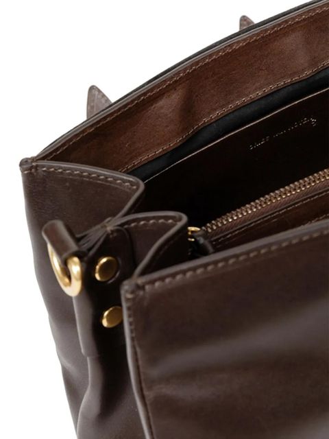 DRIES VAN NOTEN buckle leather shoulder bag - Brown