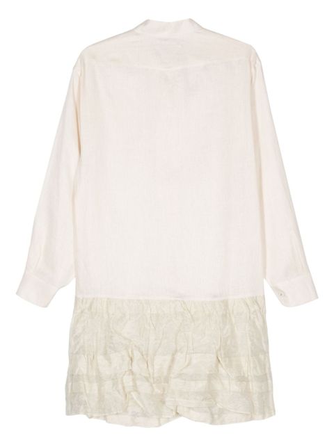 Prada linen midi dress - Neutrals - zdjęcie produktu nr 2