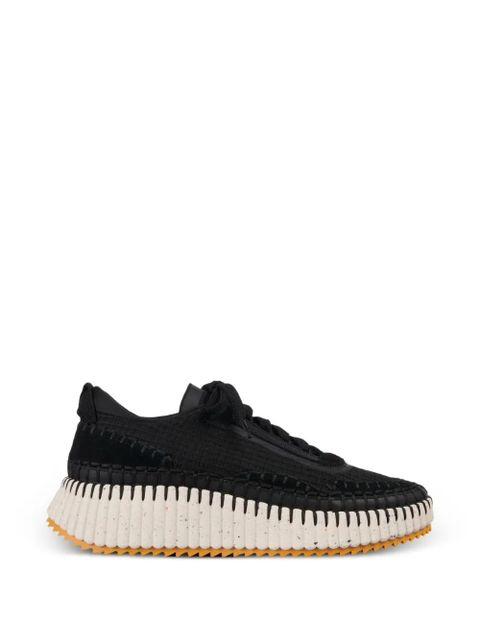 Chloé Nama lace-up round-toe sneakers - Black - zdjęcie produktu nr 1