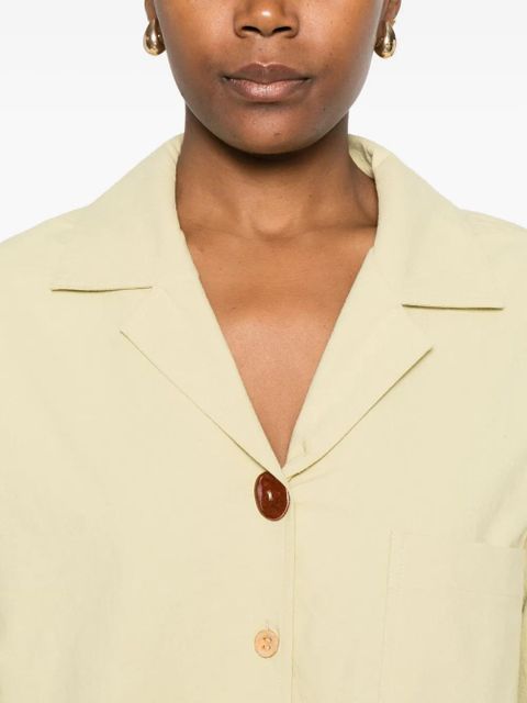 Nanushka cropped shirt - Green