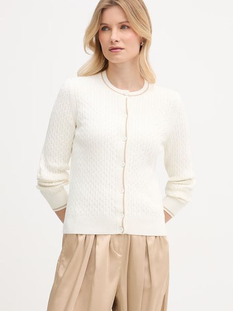 Lacoste kardigan damski z bawełną - zdjęcie produktu nr 1