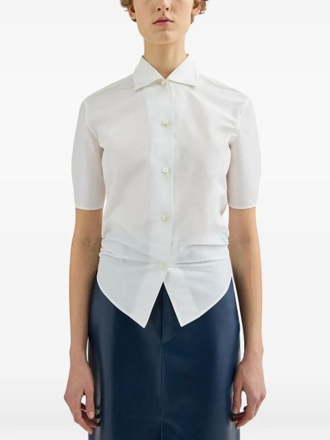 Jil Sander faille shirt - White - zdjęcie produktu nr 2