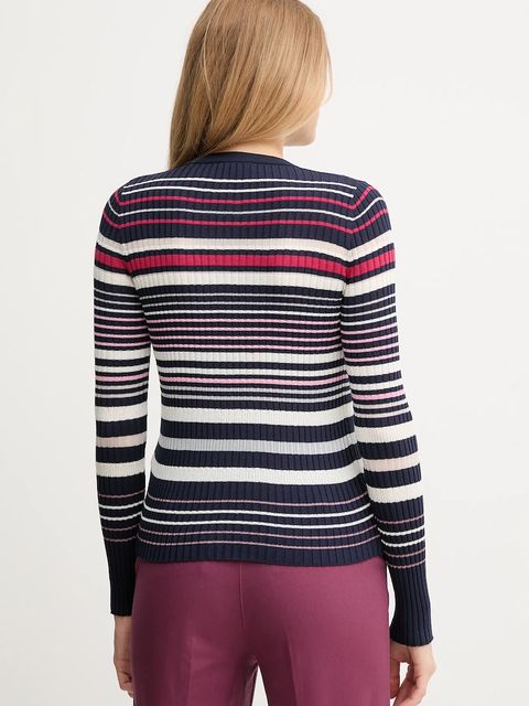 United Colors of Benetton kardigan damski kolor granatowy lekki 1E3RE502D