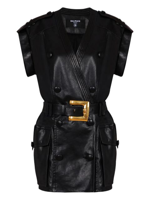 Balmain belted mini dress - Black - zdjęcie produktu nr 1