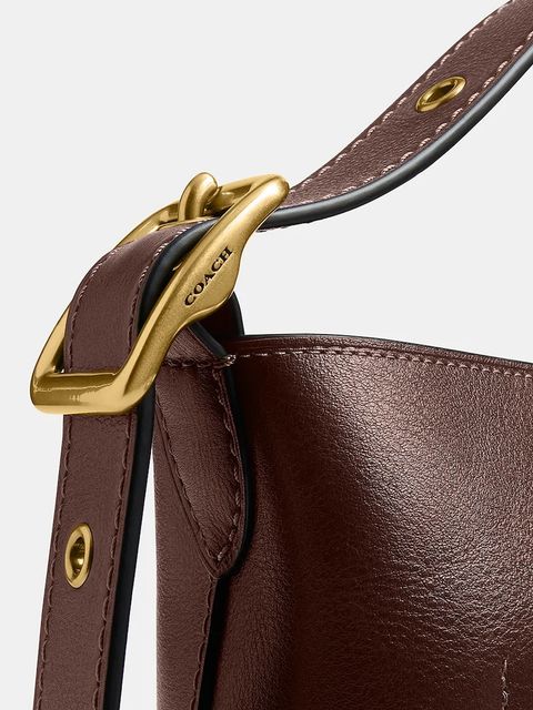 Coach torebka skórzana Bleecker Bucket Bag 21 kolor brązowy CCX07