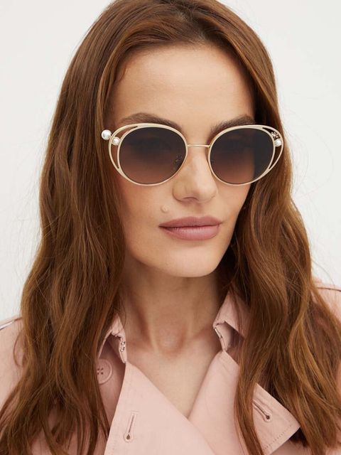 Jimmy Choo okulary przeciwsłoneczne damskie kolor czarny 0JC4003HB - zdjęcie produktu nr 1