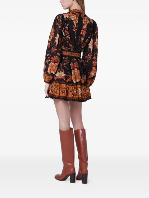 FARM Rio Majestic Garden mini dress - Black