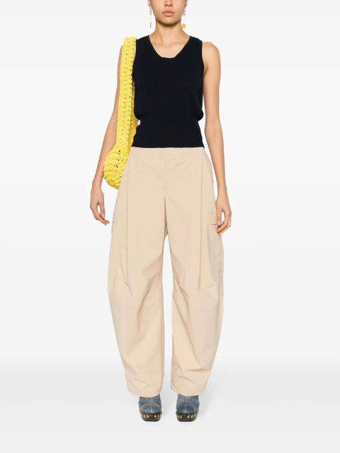 JW Anderson sleeveless pointelle-knit top - Blue