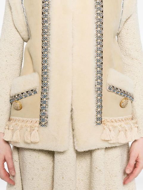 Valentino Garavani tassel-embellished waistcoat - Neutrals