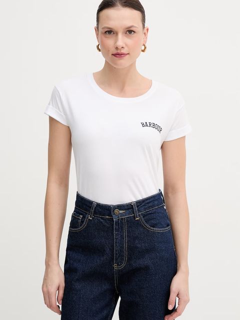 Barbour t-shirt bawełniany