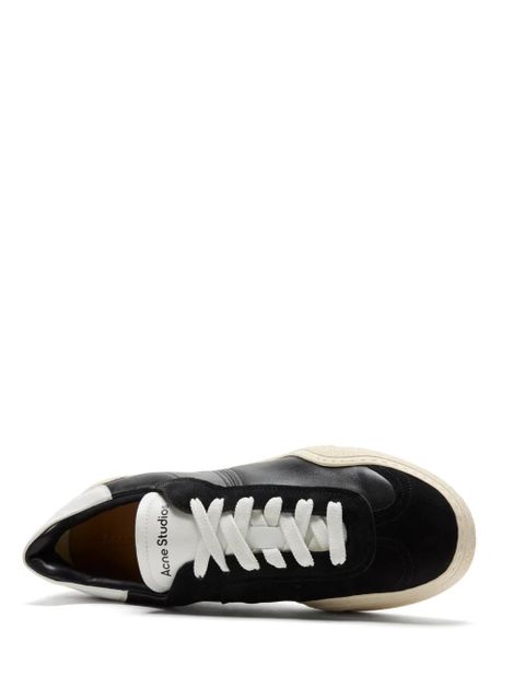 Acne Studios lace-up panelled sneakers - Black