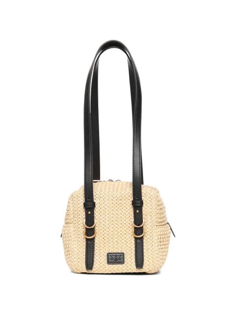 PINKO small logo-plaque shoulder bag - Neutrals - zdjęcie produktu nr 2