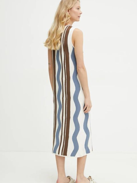 Weekend Max Mara sukienka kolor multicolor midi prosta 2515321012600