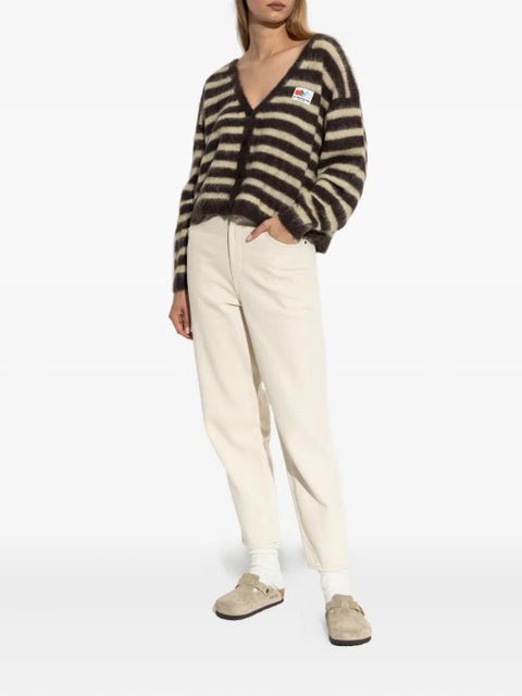 American Vintage leather-patch five-pocket jeans - Neutrals