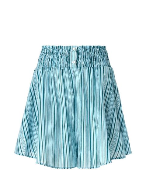 PINKO striped shirred skirt - Blue - zdjęcie produktu nr 1