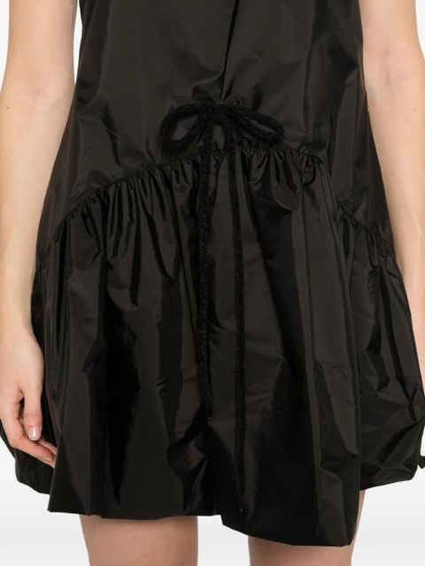 Simone Rocha tapered peplum mini dress - Black