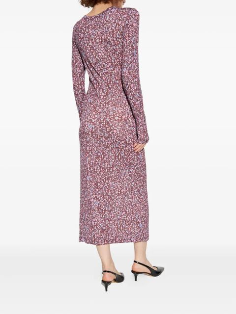 MARANT ÉTOILE floral-print midi dress - Pink - zdjęcie produktu nr 2