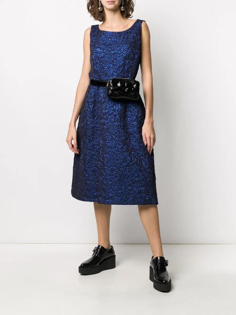 Comme Des Garçons sleeveless floral midi dress - Blue - zdjęcie produktu nr 2