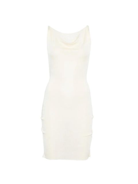 Isa Boulder cowl-neck mini dress - Neutrals - zdjęcie produktu nr 1
