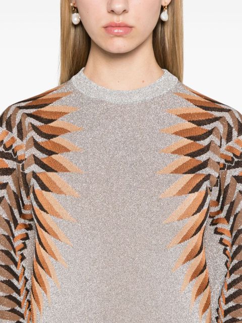 Rabanne lurex jacquard maxi dress - Grey