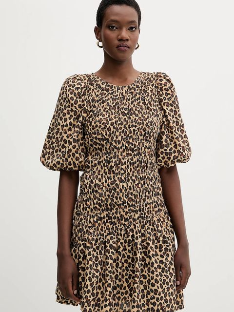 Never Fully Dressed sukienka kolor brązowy mini rozkloszowana NFDDR3114 - zdjęcie produktu nr 1