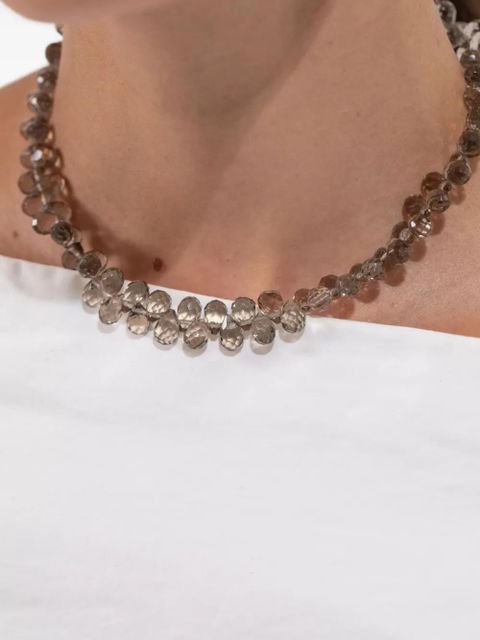 Jennifer Behr Bernadette beaded necklace - Grey - zdjęcie produktu nr 2