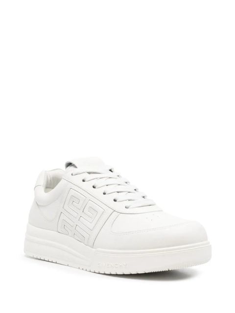 Givenchy White G4 Leather Low-Top Sneakers - zdjęcie produktu nr 2