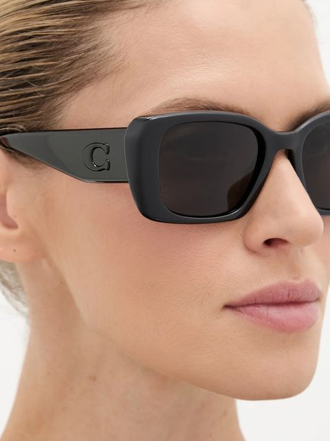 Coach okulary przeciwsłoneczne damskie kolor czarny 0HC8435U