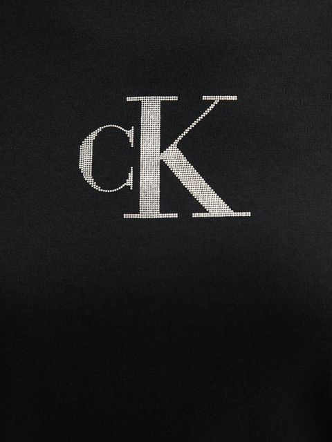 Calvin Klein Jeans t-shirt bawełniany damski kolor czarny LV047E804G