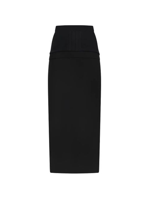 The Attico ribbed pencil skirt - Black - zdjęcie produktu nr 1