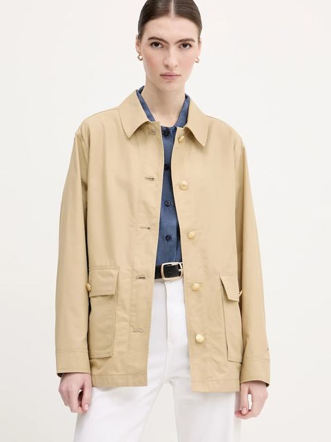 Tommy Hilfiger kurtka kolor zielony przejściowa WW0WW45620