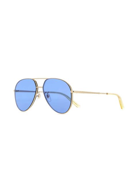 Gucci Eyewear logo-engraved sunglasses - Gold - zdjęcie produktu nr 2