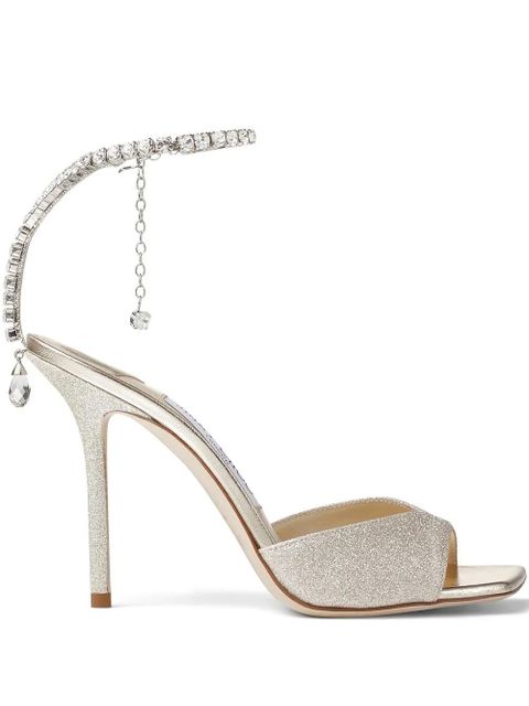 Jimmy Choo 100mm Saeda sandals - Gold - zdjęcie produktu nr 1