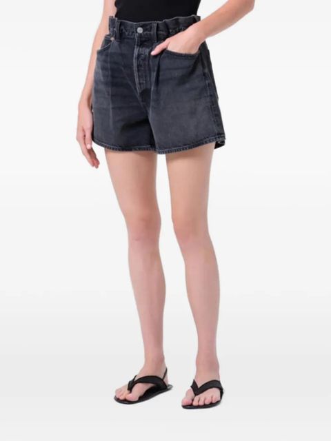 AGOLDE Lyonne high-waisted shorts - Black