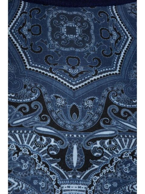 ETRO paisley-print T-shirt - Blue