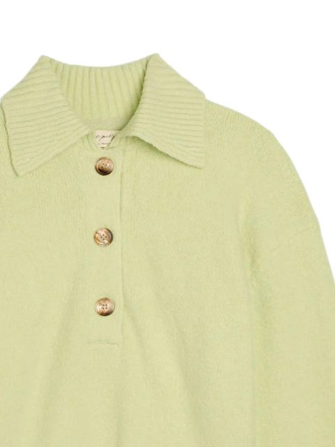 Free People polo-collar long-sleeve sweater - Green - zdjęcie produktu nr 2