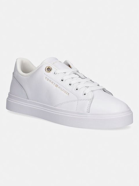 Tommy Hilfiger TH FEMININE CUPSOLE LEATHER tenisówki damskie - zdjęcie produktu nr 2