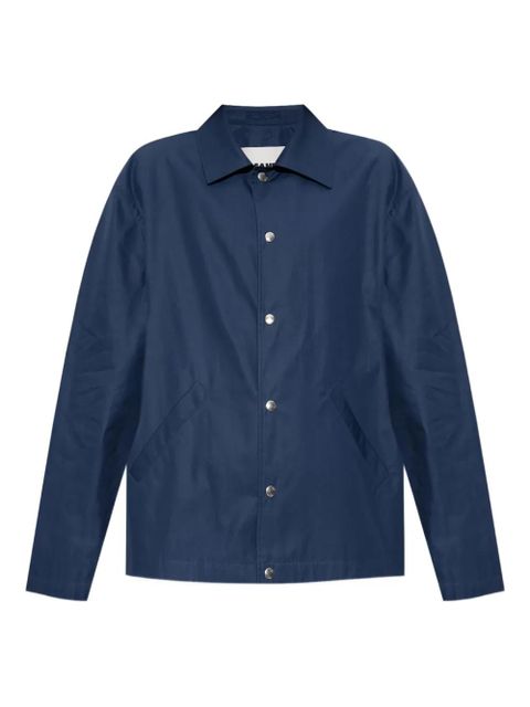 Jil Sander press-stud shirt jacket - Blue - zdjęcie produktu nr 1