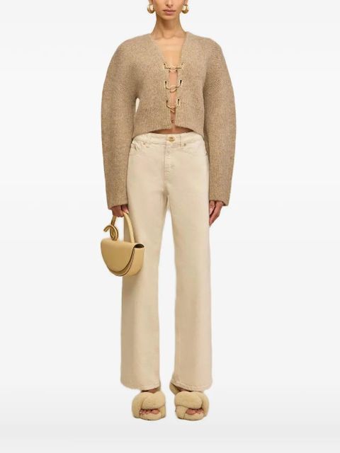 Cult Gaia Mayalu cropped cardigan - Neutrals - zdjęcie produktu nr 1